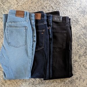 Madewell Roadtripper Jeans- 3 washes size 26